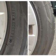 トヨタ ヴェルファイア (DBA−ANH20W)純正18㌅アルミホイールと18㌅タイヤのセット × 2本