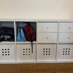 IKEAオープンシェルフ　棚/カラックス/引き出し