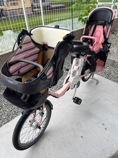 Y1813 ギュットミニ⭐️ ハッピーピンク！ パナソニック子供乗せ 電動