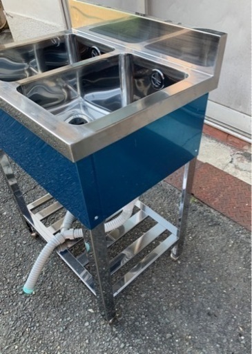 業務用 美品 2槽シンク 幅600×奥450×高さ800(