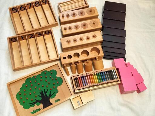 モンテッソーリ教具10点セット　子供　知育　家庭学習