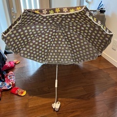 キャンプ　日傘　