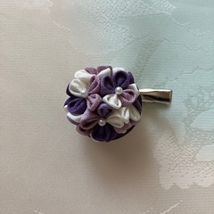 小さいお花(薄紫)  つまみ細工