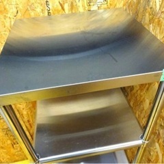 1015-0)業務用 ステンレス 棚付き 4段 ラック W600D600H1680 棚脱着可