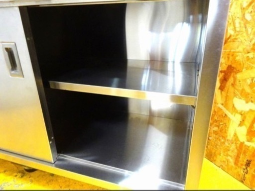 1016-0)業務用 ステンレス キャビネット 作業台 戸棚 収納棚