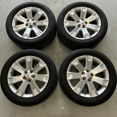 デリカD：5 純正アルミホイール　18インチ　夏タイヤ付き