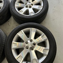デリカD：5 純正アルミホイール　18インチ　夏タイヤ付き
