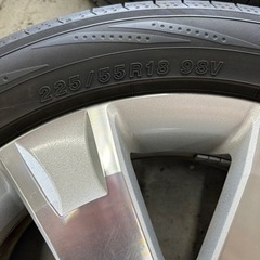 デリカD：5 純正アルミホイール　18インチ　夏タイヤ付き