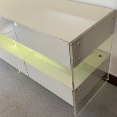 重厚アクリル　ウレタン塗装　TVボード　チェスト　収納　オフィス
