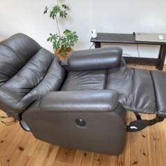 電動本革リクライニングソファー1人掛け