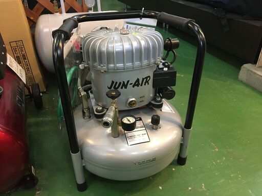 【愛品館八千代店】JUN-AIR　給油式コンプレッサー６－１５＋エアータンク＋エアーリール　3点セット