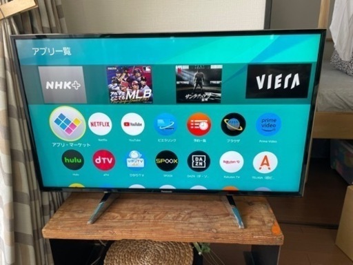 パナソニック 43V型 2018年製 VIERA 4K対応液晶テレビ TH-43EX750 中古 美品  引取り希望