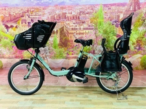 ❹ 5394子供乗せ電動アシスト自転車パナソニック3人乗り対応20インチ