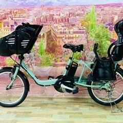 ❹ 5394子供乗せ電動アシスト自転車パナソニック3人乗り対応2...