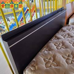 【愛品倶楽部柏店】ニトリ ダブルベッド 分割クッションフレーム (レッグ付き)