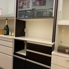 3-27 松田家具 鏡面キッチンボード【一部地域配送可・現状渡し】カグマニア