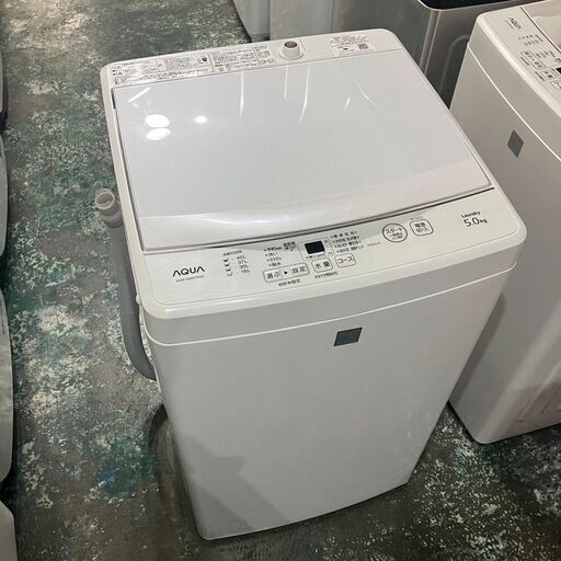 AQUA アクア 全自動 洗濯機 AQW-GS5E7 5kg  2020年製 ホワイト ●E033G026
