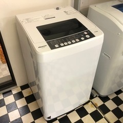 【リサイクルサービス八光】2018年製  ハイセンス 5．5kg全自動洗濯機  ホワイト HW-E5502