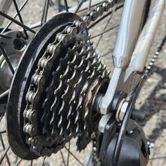 [再掲](クロスバイク)シルバー (防犯登録済み)