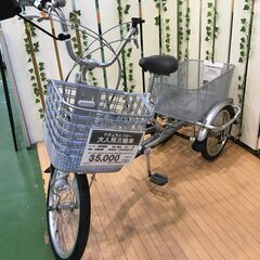 【愛品館八千代店】武田産業　大人用三輪車　ナチュラルフロー