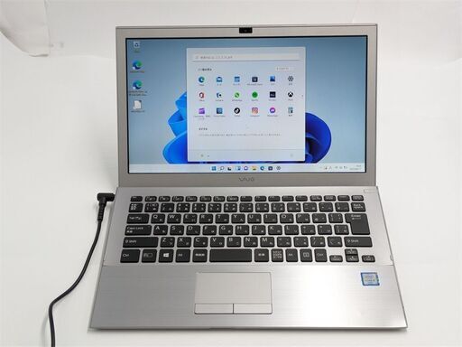 送料無料 保証付 高速SSD 13.3型 薄型軽量 ノートパソコン SONY VJS131C11N 中古美品 第6世代 i5 4GB Bluetooth カメラ Windows11 Office