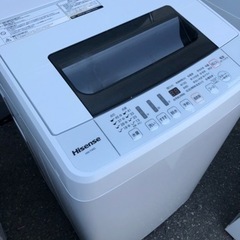 福岡市内配送設置無料　ハイセンス 全自動 洗濯機 4.5kg H...