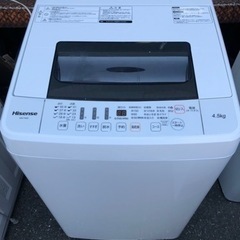 福岡市内配送無料　ハイセンス 全自動 洗濯機 4.5kg HW-...