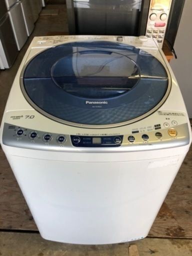 福岡市内配送設置無料　パナソニック Panasonic NA-FS70H3-A [簡易乾燥機能付き洗濯機（7.0kg） ブルー]x