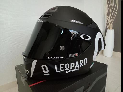 新品未使用 レア物 KYT ヘルメット LEOPARD仕様 社外スモークバイザー付属 フルフェイス MotoGP