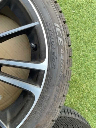 トヨタ 86 スバル BRZ 17x7JJ+48 5H100 純正ホイール 215/45R17 スタッドレスタイヤ 4本 中古