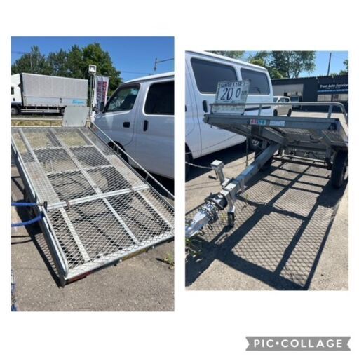 超希少ダンプ式【美品】SUNTREX TD02T 軽トレーラー マルチトレーラー