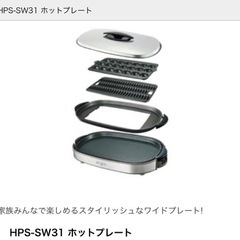 【美品】 ホットプレート サンヨー HPS-SW31 