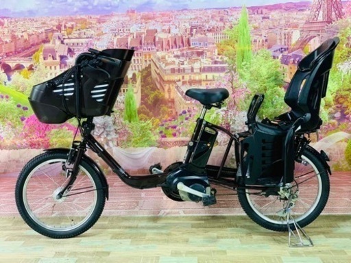 ❹5404子供乗せ電動アシスト自転車パナソニック3人乗り対応20インチ