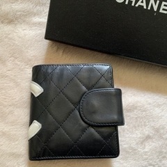 CHANEL シャネル　カンボン　二つ折り財布