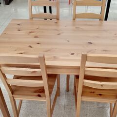 ★ジモティ割あり★ IKEA ダイニングセット 茶 H73.5×D74×W118 クリーニング済み TJ1162 ☆ジモティ割あり☆ IKEA ダイニングセット 茶 H73.5×D74×W118
