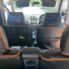 バイザーモニター　ヘッドレスモニターセット　分配器付