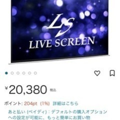LIVE SCREEN 100インチ　電動スクリーン