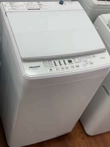 送料・設置込み　洗濯機　5.5kg Hisense 2020年