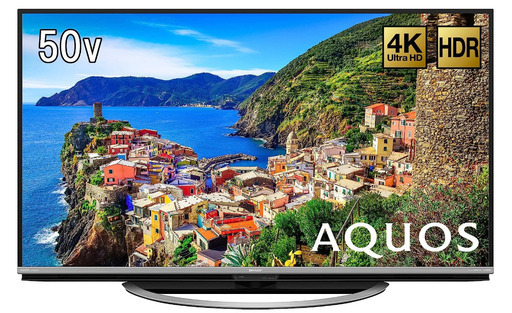 シャープ N-Blackパネル搭載 液晶 テレビ 4K HDR対応 AQUOS 50V型 LC-50US45