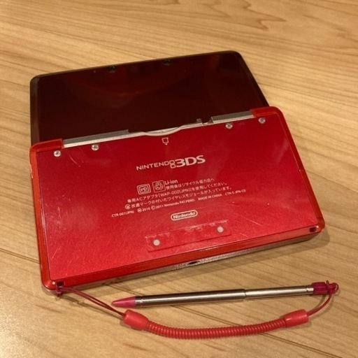 ニンテンドー3DS フレアレッド(中古)動作確認済み ニンテンドー3DS