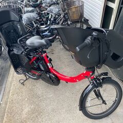 地域限定送料無料 ヤマハ キッスミニ アン SP 2020年 三人乗り 15,4AH 赤