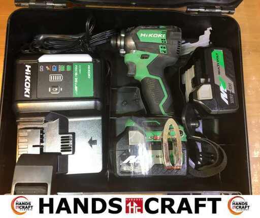 ハイコーキ WH18DC インパクトドライバ 18V マルチボルト バッテリー×2 充電器 中古品 【ハンズクラフト宜野湾店】