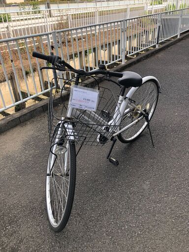 ★ジモティ割あり★  軽快車 27インチ 白 クリーニング済み SJ2537
