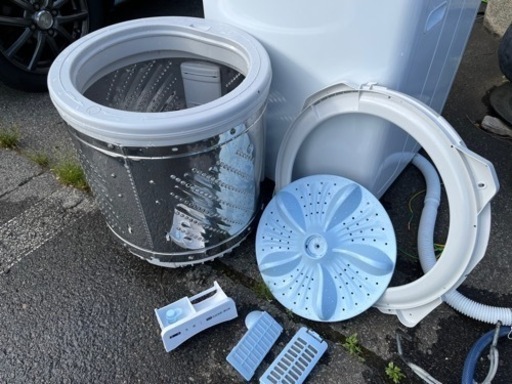 高年式 2022年製 全自動洗濯機 HW-E5504 5.5Kg ハイセンス 風乾燥機能付 稼働確認済 内部清掃済 中古品 ①
