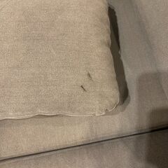 unico ウニコ ROHR ロワシリーズ  アイアン 2Pソファ  北欧 ポケット付き ファブリック グレー●E055A667