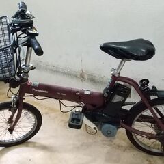 中古自転車販売／Panasonic折り畳み式電動アシスト自転車