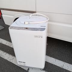 値下げ◎良品 SHARP シャープ 全自動洗濯機 6.0kg 穴...
