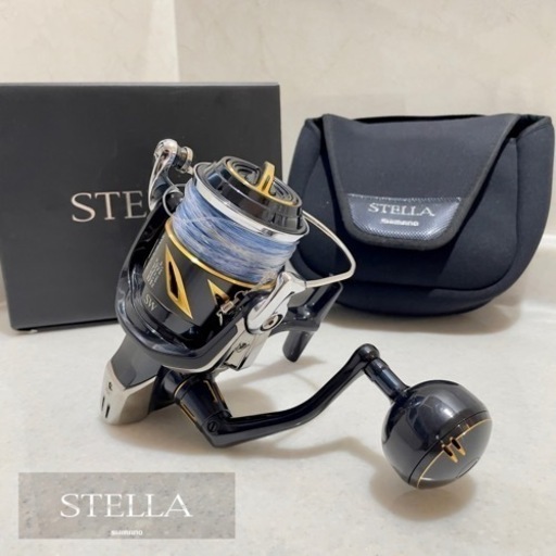 【美品】シマノ　SHIMANO ステラ　Stella 8000hg スピニングリール　pe4 号400付き