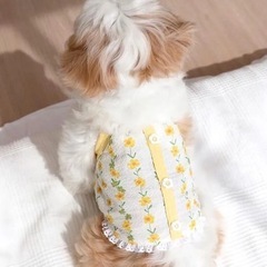 【犬服】夏の花柄服SサイズとMサイズ