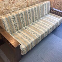 ☆中古￥10,800！ソファベッド 家具 幅196㎝x奥行80㎝x高さ